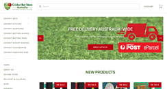 Desktop Screenshot of cricketbatstore.com.au